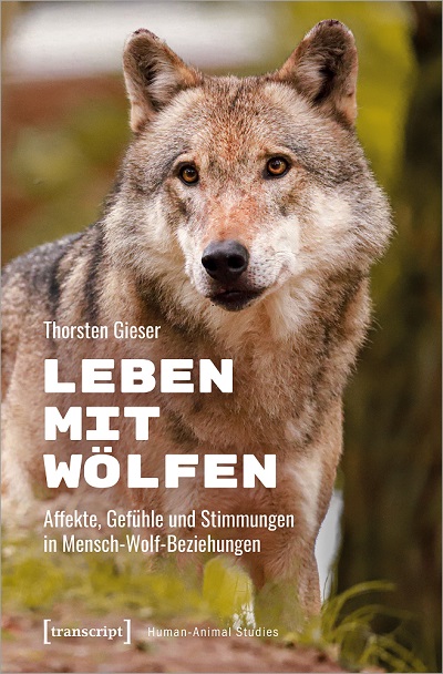 Wolf auf einem Buchcover