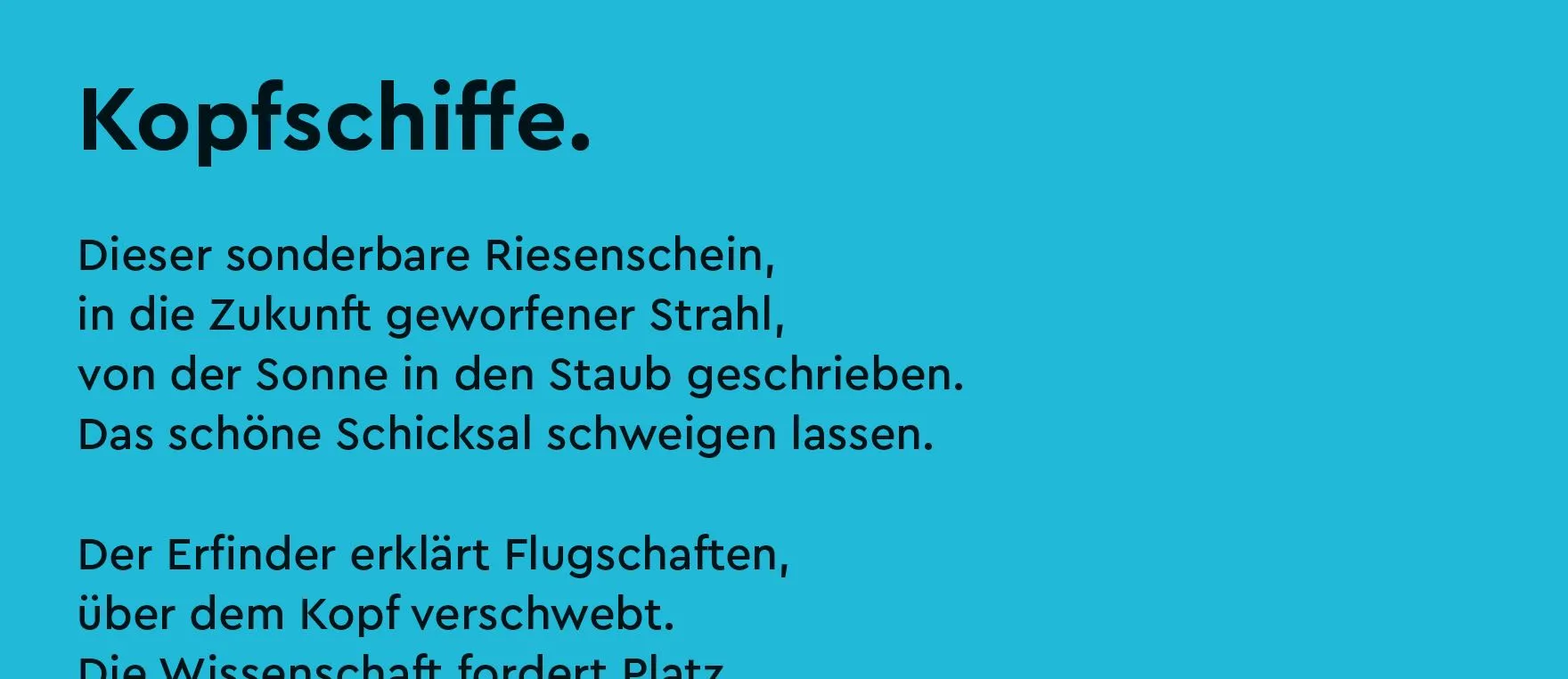 Grafik Gedicht Kopfschiffe