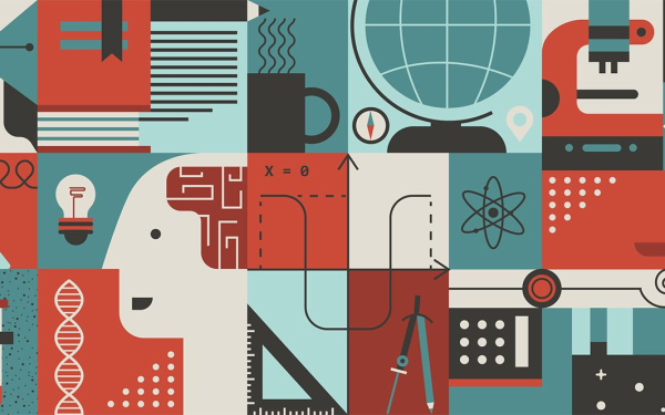 Illustration zum Thema Wissenschaft