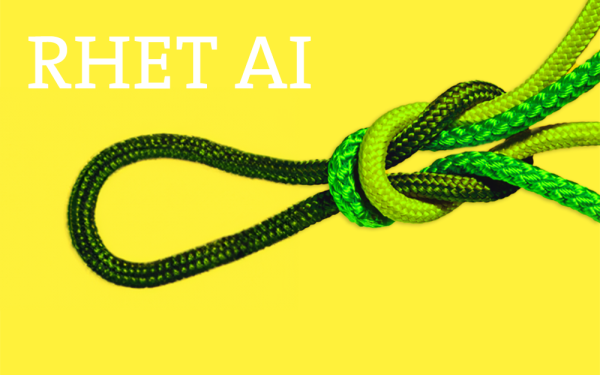 Knoten mit dem Schriftzug RHET AI