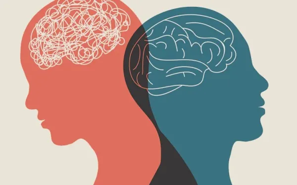 Silhuette zweier Köpfe