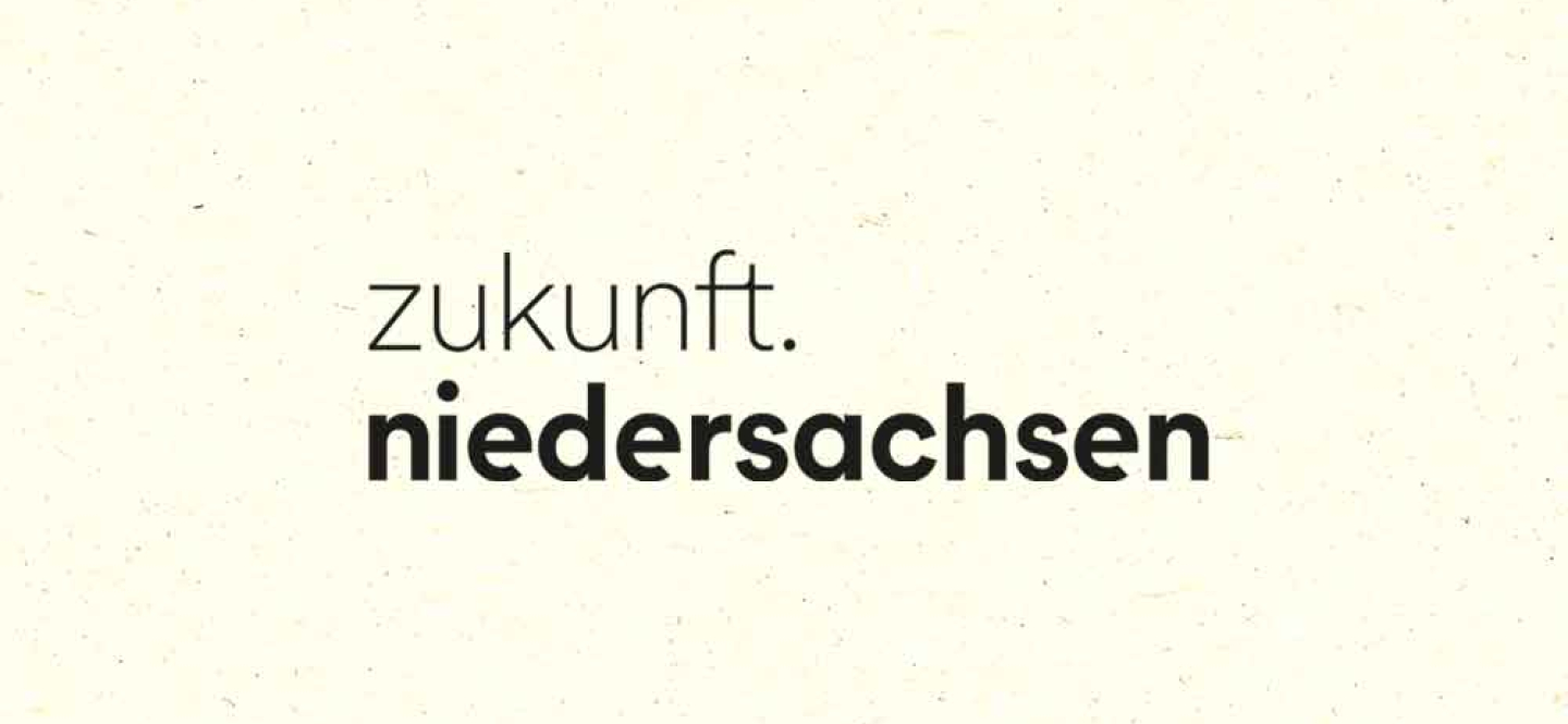 Schriftzug zukunft.niedersachsen