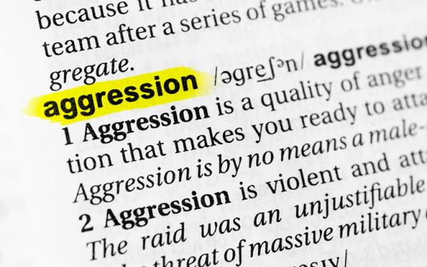 Auszug aus dem Wörterbuch zum Eintrag "aggression"
