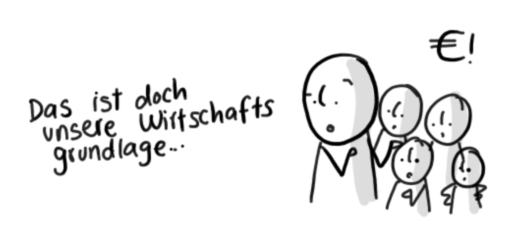 Sketchnote: Das ist doch unsere Wirtschaftsgrundlage