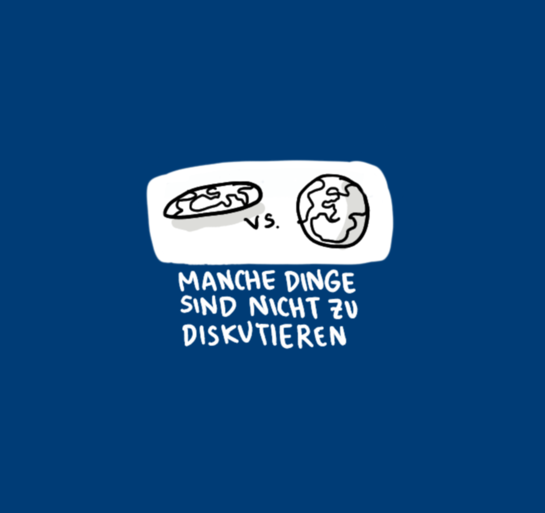 Illustration "manche Dinge sind nicht zu diskutieren"