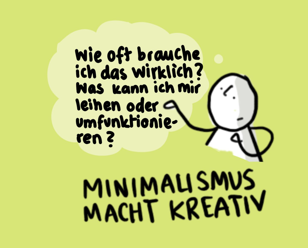 Illustration "Minimalismus macht kreativ"