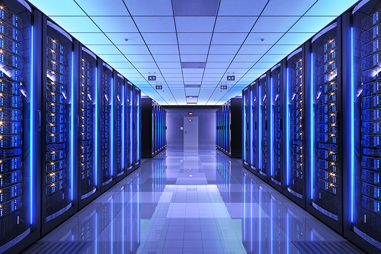 Serverraum mit großen Datenmengen