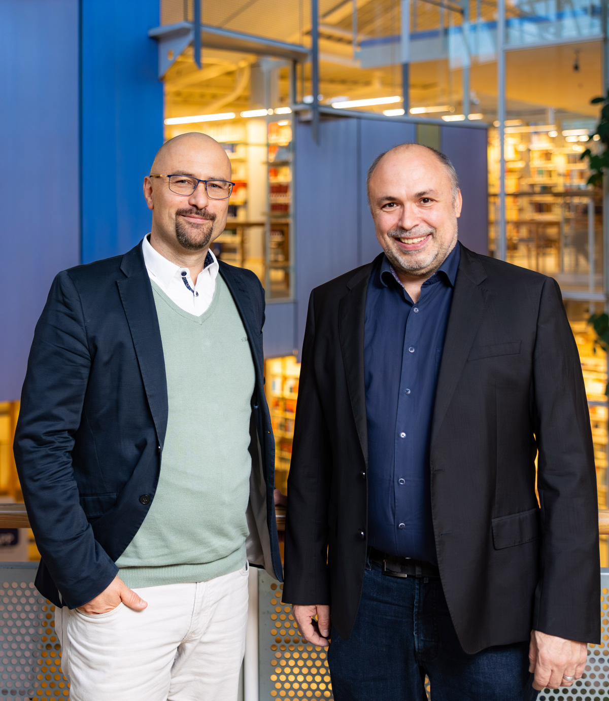 Portrait mit zwei Männern