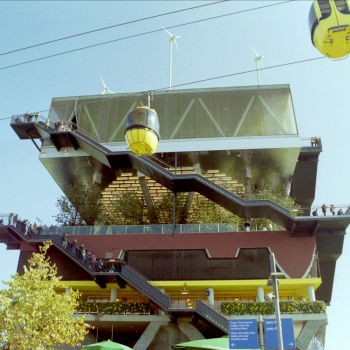 Ansicht des Holländischen Pavillons auf der EXPO 2000 in Hannover