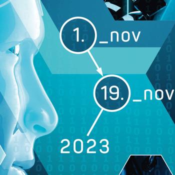 Darstellung eines transparenten Kopfes im Profil