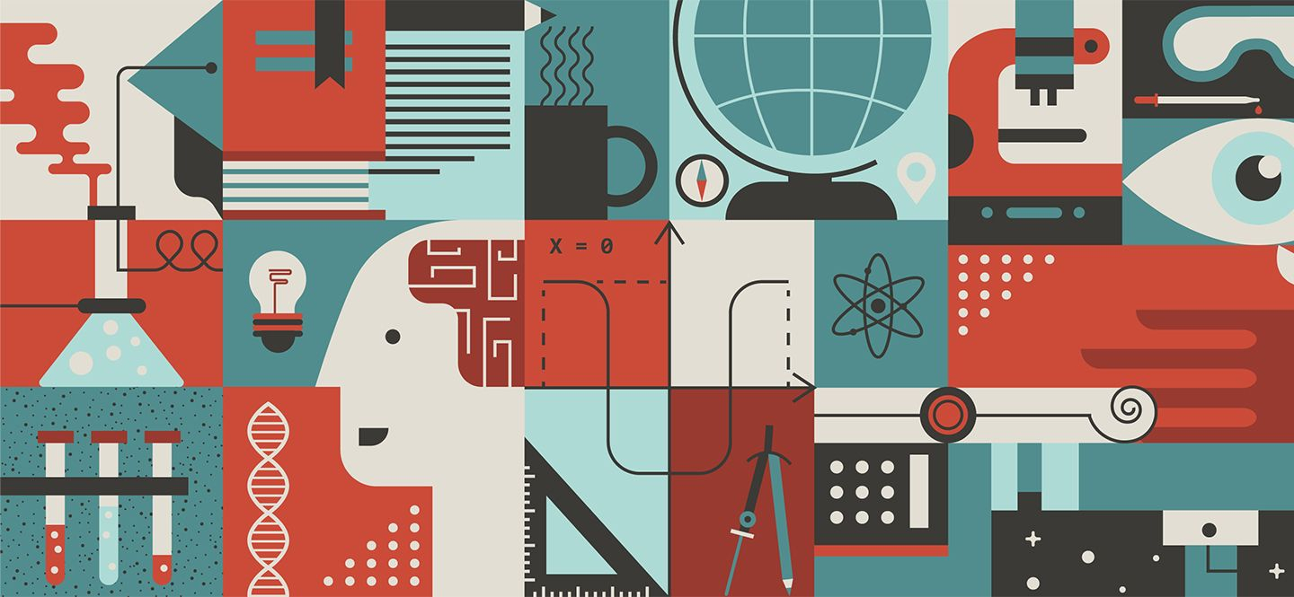 Illustration zum Thema Wissenschaft